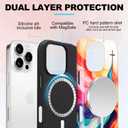 Magnetic for iPhone 14 Pro Case Christian Cross Phone Case, Rainbow