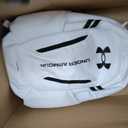 Under Armour Unisex-Adult Hustle 6.0 Backpack, (100) White/White/Black, One Size Fits Most