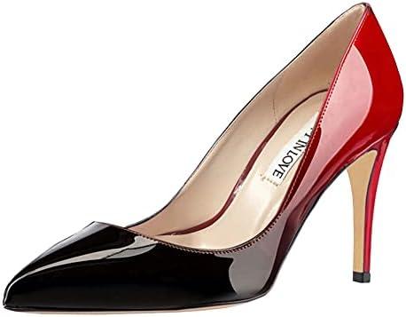 JOY IN LOVE Women's Pumps Shoes 3.5" High Heels Pointy Toe Stiletto Pumps, Size 10