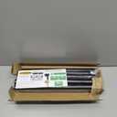 Black Curtain Rods, Room Darkening Rod for Windows 48 to 90 Inches(4-7.5Ft), Wrap Around Curtain Rods, Heavy Duty Blackout Drapery,Modern Decorative Window Treatment Rod, Matte Black