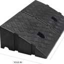 2 x 2Pack Plastic Curb Ramp for Driveway, Each 5.12" H x 10.63" W x 9.52" L, Extensible for Low Cars, Motorcycle,Bike, Cart Lawn