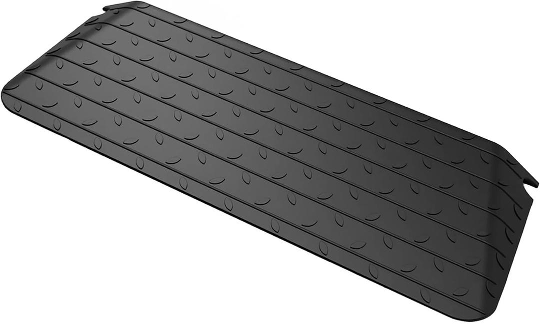 BESEA 3" Rise Rubber Threshold Ramp Wheelchair Ramp for Home Doorways 3.05 Feet Long 2200lbs Load Capacity Power Scooter Ramp (3 inch Rise)