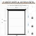 Colingmill Retractable White Backdrop 36 x 55in, ID Photo Background Screen, 30.7 x 52 inches