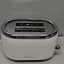 Mueller Retro Toaster 2 Slice with 7 Browning Levels and 3 Functions: Reheat, Defrost & Cancel, Stainless Steel Features, Removable Crumb Tray, Under Base Cord Storage, White