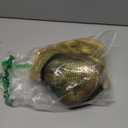 LABEAUT Long Curly Blonde Ponytails Wig with Buns for Women Girls Cosplay Costume Anime Blonde Pigtails Wig with Bangs + Cap (Flax Golden)