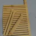 LOHASOK Bamboo Bread Slicer Guide: Bread Cutter for Homemade Bread Loaf - Adjustable and Foldable with Crumb Tray