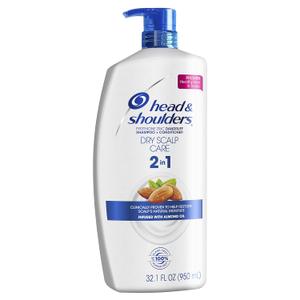 Head and Shoulders Dry Scalp Care with Almond Oil 2-in-1 Anti-Dandruff Paraben Free Shampoo + Conditioner 32.1 fl oz 2 Packs