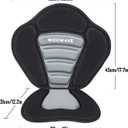 WOOWAVE Kayak Seat Padded Deluxe Paddleboard Seats Adjustable Boat Seat Cushioned Fishing Seat High Back Comfortable Backrest Support for Universal Sit, Ordinary cushion