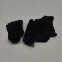 VWELL Cotton Toe Socks Five Finger Socks No Show Crew Athletic Running Socks 4 Pairs,Size 7-11 (Blackgrey)