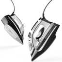 1700W Steam Iron for Clothes Rapid Heating, Stick Ceramic Soleplate, 3-Way Auto-Off, Burst of Steam, 14.07oz Water Tank Ironing Clothes for Home