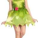 Spooktacular Creations Fairy Costume for Girls, Toddlers Green Fairy Costume Dress, Fairy Tutu Dress for Kids Halloween Party (M)