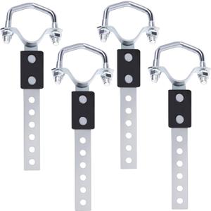 4pcs Heavy Duty Muffler Exhaust HangersUniversal Exhaust Flexible Swivel Tail Pipe Hanger with Heavy Reinforced Rubber Pad,Heat Resistant Exhaust Insulator for Cars, SUVs & Trucks