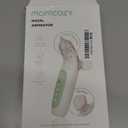 Momcozy BreezyClear 2-in-1 Electric Nasal Aspirator for Baby with Spray, 65kPa Hospital-Grade Suction, 4 Adjustable Levels, Quiet & Portable Nose Cleaner with Soothing Light & Music