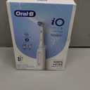 OralB iO Deep Clean Rechargeable Electric Powered Toothbrush, White with iO Series 3 Limited, 2 Brush Heads and Travel Case  Pressure Sensor to Protect Gums  3 Cleaning Settings  2 Minute Timer