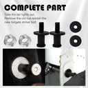 2 x 38427 Tailgate Striker Bolt Compatible with Chevy Avalanche Silverado 1500 2500 3500, Tailgate Door Lock Latch Striker Bolt with Nuts, Replace Parts 11570162 30283 49538 - Set of 2