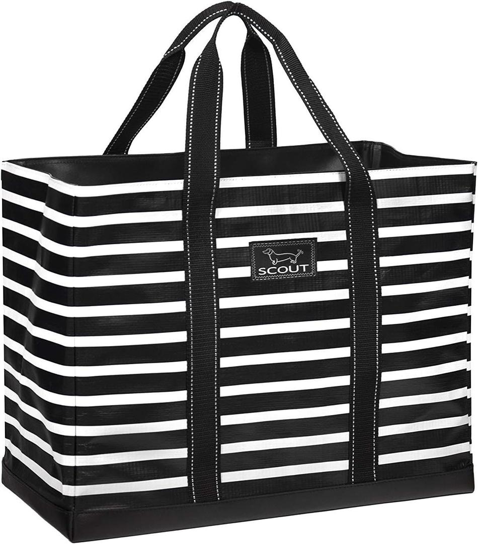 SCOUT Original Deano Tote - Durable Lightweight Open Top Beach, Pool & Lake Bag, Inside Zip Pocket, Folds Flat