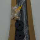 Shower Curtain Rod 30-92 Inch Closet Rod, 1 Inch Diameter Adjustable Heavy Duty Shower Rods Anti-Rust Wall-Mounted Fixed Shower Curtain Rod, Matte Black