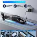 Handheld Vacuum Cordless, 26,000 Pa High Power Suction, Portable Rechargeable Car Vacuum Cleaner for Home, Office, Pet Hair, Car Detailing, Black