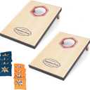 Cornhole Game Set Bean Bag Toss MDF 16"x11"- Built-in Storage, Convenient Carry Handles and 8 Premium Bean Bags, Great for Indoor & Outdoor Play