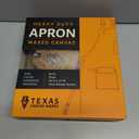Texas Canvas Wares Waxed Canvas Heavy Duty Work Apron With Pockets - Deluxe Edition - with Quick Release Buckle Adjustable up to XXL for Men and Women (Grey Deluxe Edition) (L)