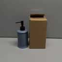 Ceramic Soap Dispenser - Blue Liquid Hand Soap Dispenser Bathroom, Modern Refillable Dish Wash Soap Bottle for Kitchen, ANTIS'S HOME