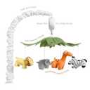 Crib Mobile, Baby Mobile with 12 Lullabies, Musical Baby Crib Mobile for Boys or Girls, Safari Animals Crib Toys Hanging, Safari Nursery Decor