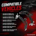 SecosAutoparts 2Pcs Front Lower Forward Control Arm with Ball Joint Compatible with 2016-2022 BMW X1, 2018-2023 X2, Fit for 2016-2024 Mini Clubman Countryman, Replaces 31126882843 31126874341