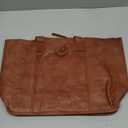 Vintage Genuine Leather Tote Bag Handbag Shopper Purse Shoulder Bag for Women Office Laptop Bag (Brown)