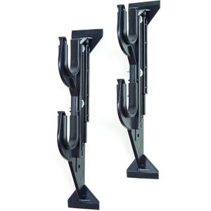 Allen Company Molded Truck Gun Rack for Rear Window - Gun Holder for Two Shotguns, Rifles, Bows, or Tools - Gun and Hunting Accessories for Car or Wall Mount - Adjustable 9.5"-16.5" , Black