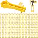 Outus 200pcs Reversed Extender Electric Fence TPost Insulators Snap, Yellow