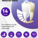 Teeth Whitening Strips 14 Treatments, Enamel Safe for Sensitive Tooth, Whitens Teeth, Purple Whitening Strips, Removes Yellow Stains & Bad Breath - Effective Color Correction for a Brighter Smile