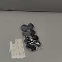 ZEJIA 10 Gram Sample Containers, 40 Count Cosmetic Containers with Lids, Refillable Empty Sample Jars, Small Plastic Containers with Lids (Black)