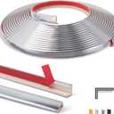 Art3d 20ft Outside Vinyl Corner Trim Peel and Stick for Tile and Wall Edges, Furniture Decoration Stainless Steel