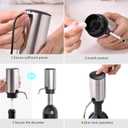 Electric Wine Aerator Pourer One Touch Wine Accessories Rechargeable 2-in-1 Automatic Wine Decanter Stainless Steel Wine Dispenser Gifts for Wine Lovers