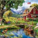 1000 Piece Puzzle for Adults - Country Clubhouse Puzzle for Adults Children - Recycled Paper Jigsaw Puzzle 1000 Pieces - Fun and Challenging Family Game Great Gift Idea, 28 * 20 in