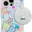 Sonix Case + Phone MagLink Snap Grip (Pearl Tort) for MagSafe iPhone 16 Pro | Passport Stamps