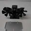 Dual Wood Stove Fan - Silent Operation Woodburner Fan for Wood/Log Burners - Increased Efficiency for Room Heat Distribution (10-1 Blades)