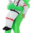 Morph Inflatable Alien Costume Adult, Blow Up Alien Abduction Costume, Funny Halloween Inflatable Outfit, One Size