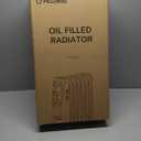 PELONIS Radiator Heater for Large Space, Electric Oil Filled Radiator, Dual Knobs, 1500W, Quiet Space Heater, 3 Modes, Tip-over Protection