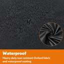 Grill Cover for Portable Gas Grill, Outdoor Heavy Duty Waterproof Oxford Fabric Weather Resistant, Black