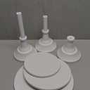 HBlife 3-PCS White Cake Stand Set (8"/10"/12" Plate) for 6-10 Inch Cakes, Perfect Dessert Table Display Set, Cupcake&Cake Stands for Party, Wedding, Birthday, Baby Shower, Anniversary (Metal)