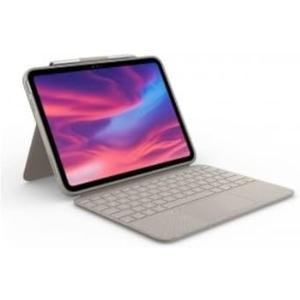 Logitech Combo Touch Detachable 10th Gen iPad Keyboard Case with Large Precision Trackpad, Full-Size Backlit Keyboard, and Smart Connector Technology - Sand
