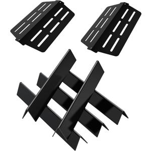 X Home Flavorizer Bars and Heat Deflectors Replacement for Weber Genesis 300 Series, Genesis E/S 310, E/S 320, E/S 330 (Front-Mounted Control), Porcelain-enameled, for Weber 7620, 7622, 7-Pack