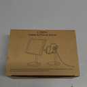 LISEN Cell Phone Stand Phone Holder for Desk Office Decor, Office Desk Accessories Gifts Women PC Gaming Essentials iPhone Stand Gadgets Men Fit OtterBox Case Switch iPad Air Tablet 4-10 in (BLACK)