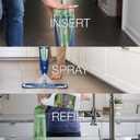 Bona Multi-Surface Hard Floor Cleaner Spray Mop Cartridge - 34 fl oz - Unscented - Refillable - Residue-Free Floor Cleaning Solution for Bona Spray Mops - Stone, Tile, Laminate, and Vinyl Floors (Green)