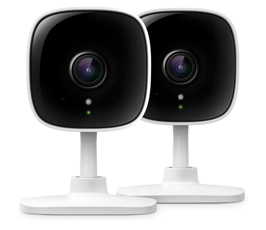 Tapo 2K Indoor Wired Security Camera - Works as a Baby Monitor & Pet Camera, Person/Motion/Baby Cry Detection, 2-Way Audio, Siren, Subscription-Free Local Storage or Optional Cloud, C110P2 (2-Pack)