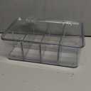 Utopia Home - Tea Bag Organizer With Lids, Clear Pantry Storage Box - (3 Pack) Stackable Partition Organizers or Holder With Lids For Drawers, Countertops, Fridge, Kitchen, Snack & Spice Organization