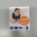 MLVOC Travel Pillow 100% Pure Memory Foam Neck Pillow, Comfortable & Breathable Cover, Machine Washable, Airplane Travel Kit with 3D Contoured Eye Masks, Earplugs, and Luxury Bag, Standard (Black)