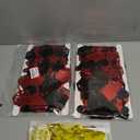 3 Pcs Casino Theme Party Decorations - Poker Night Backdrop, Black and Red Fringe Curtains Gold Metallic Tinsel Streamers, Vegas Birthday Photo Booth, Card Game Bachelorette Supplies