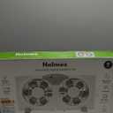 HOLMES 9" Twin Digital Window Fan, Reversible Airflow Blades, In/Out Exchange, 3 Speeds, Built-In Extender Panels, Ideal for Home, Bedroom or Office, Remote Control, White